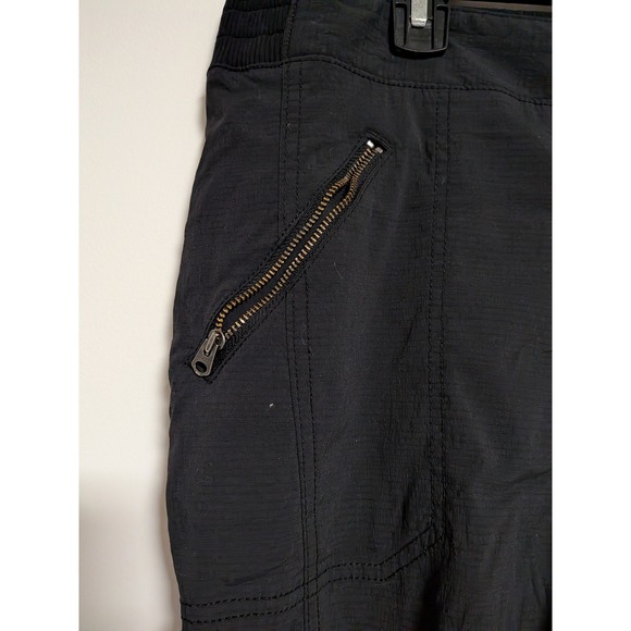Athleta Womens Black Cargo Jogger Pants Ripstop Hiking Travel Size 8 - Picture 2 of 14